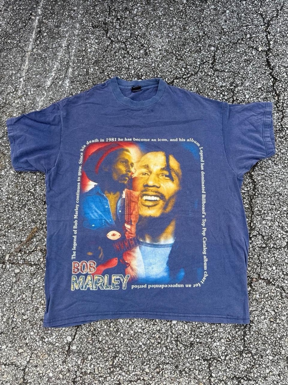 Bob Marley authentic legend tribute t-shirt